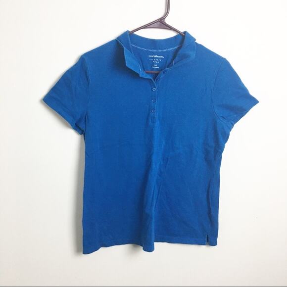 Croft & Barrow Classic Polo Blue Large - Picture 1 of 8